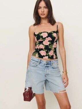 PLAIN BLACK Reformation Grace Tank Size 0